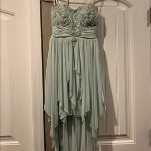My Michelle turquoise High Low Dress
